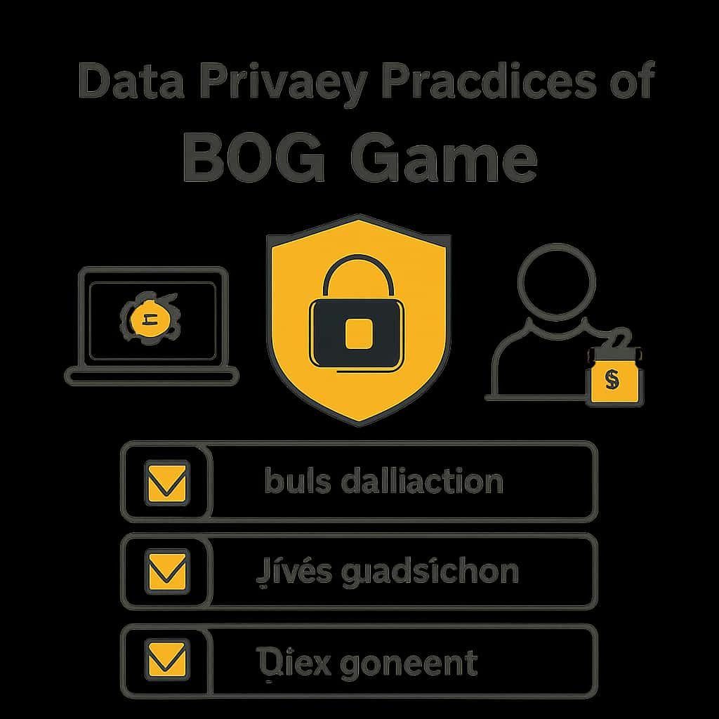 Diagram explaining data privacy practices at BDG Game.
