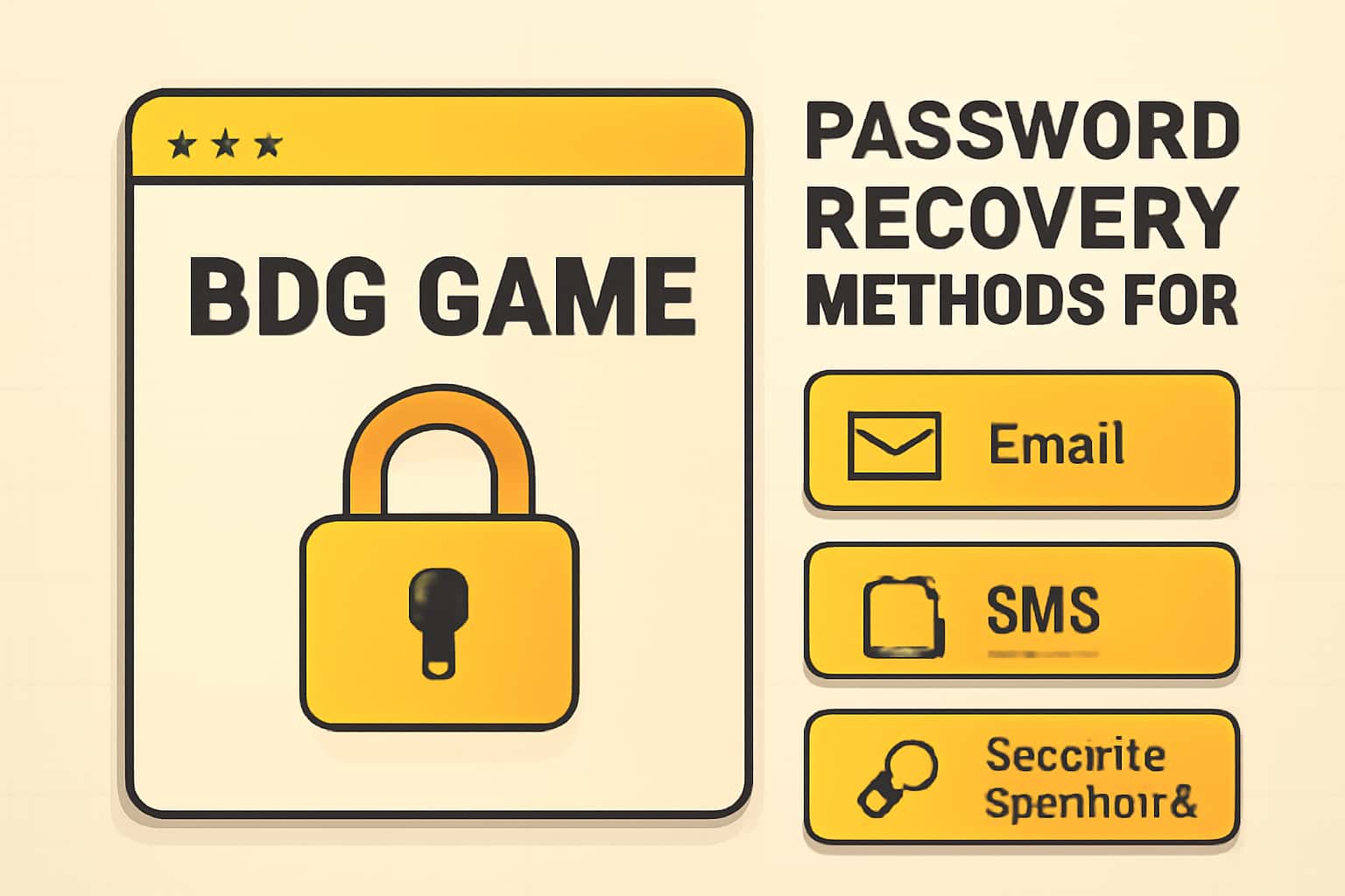 An informative representation of password recovery methods for BDG Game.