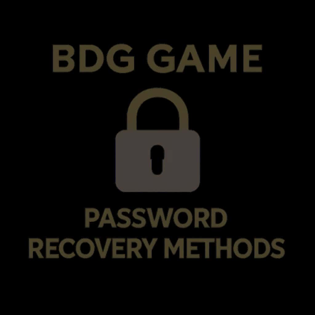 An icon representing password recovery guidance for BDG Game.