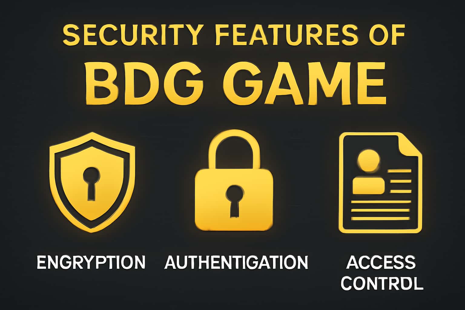 Informational scene on BDG Game security features.