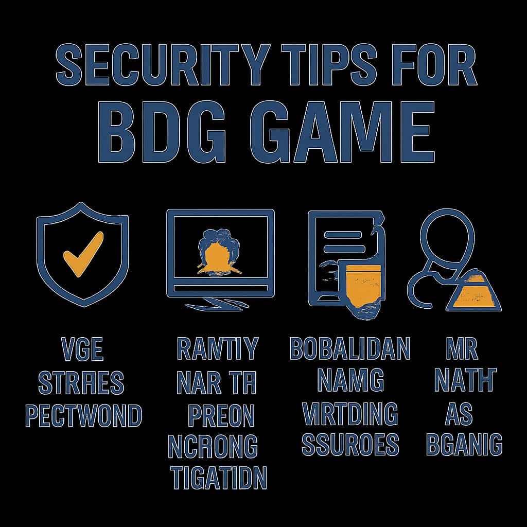 An educational diagram related to BDG Game security tips.