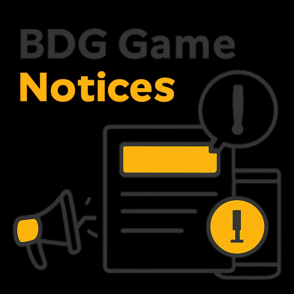 Illustration of BDG Game Notices section topic