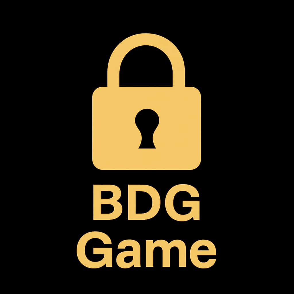 Minimal icon representing BDG Game account security.