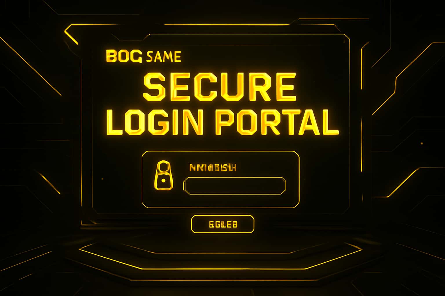 Futuristic login interface design