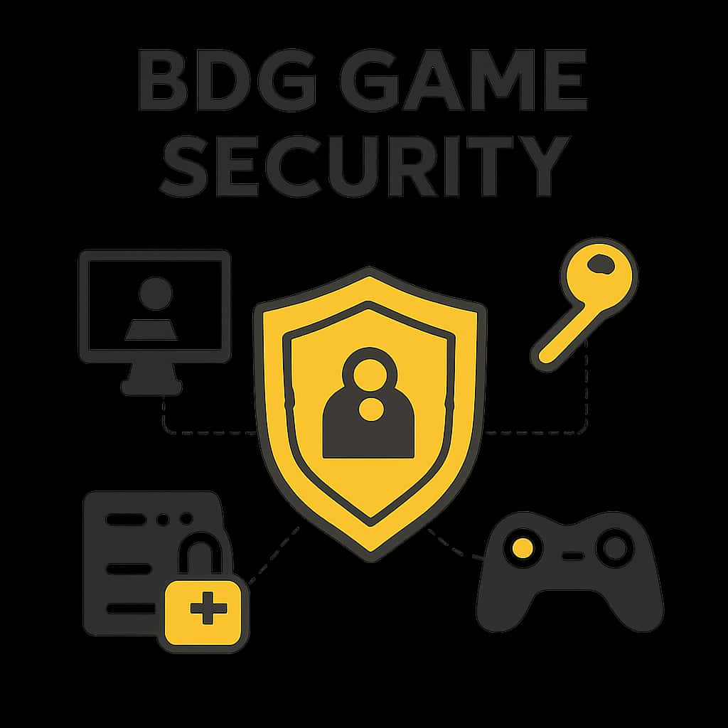 An educational diagram highlighting key aspects of BDG Game Security.
