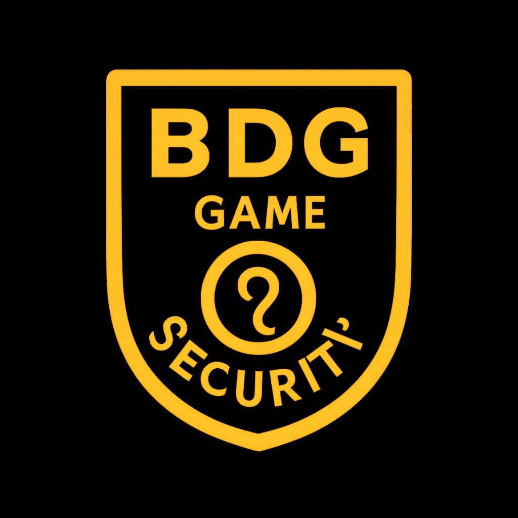 A professional badge illustrating BDG Game Security.